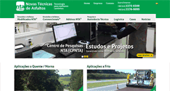 Desktop Screenshot of nta-asfaltos.com.br